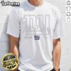 Alt Text: Jaxson Dart New York Giants tonal name & number signature t-shirt, showcasing team pride and player name.