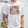 Vintage Top Texas Oatmeal T-Shirt featuring Lone Star State established 1845 design, perfect for Texas pride.
