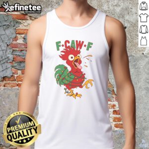 Funny F-CAW F-Christmas Santa Crow Tank Top featuring a playful crow in a Santa hat, perfect for holiday celebrations.