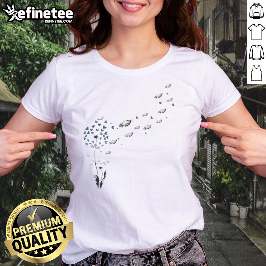 Good Dandelion Flower Philadelphia Eagles Football Logo ladies tee shirt design featuring vibrant colors and stylish graphics.