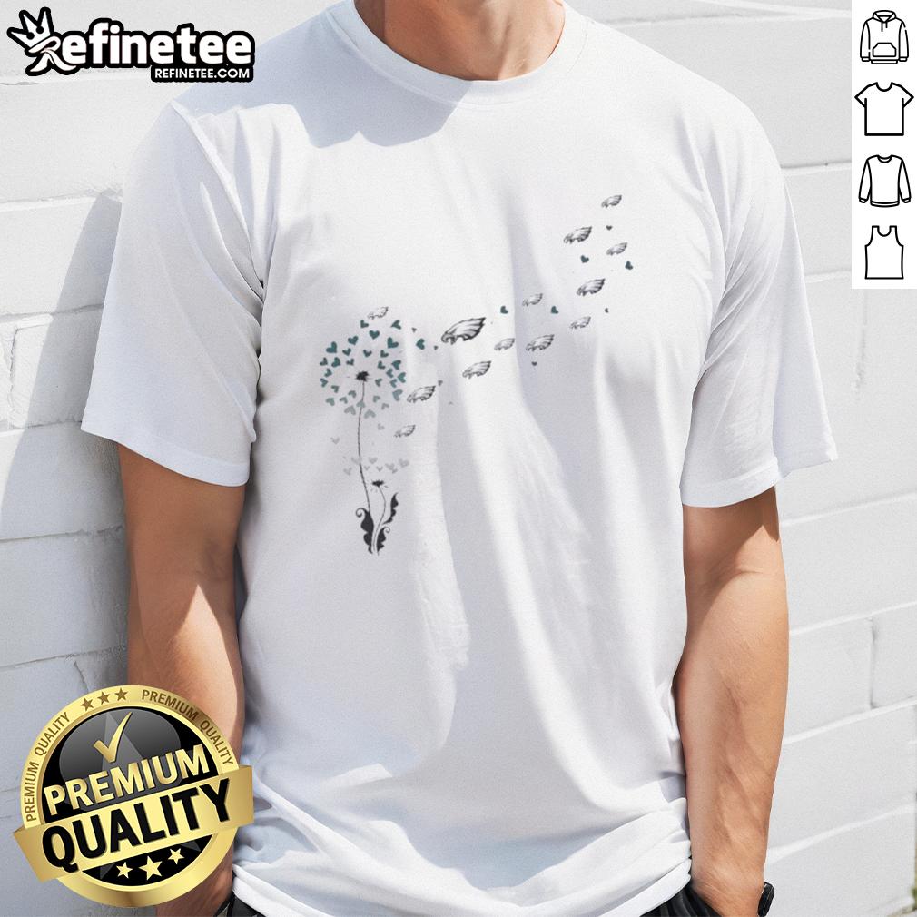 Good Dandelion Flower Philadelphia Eagles Football Logo T-Shirt featuring a vibrant Eagles logo on a stylish tee.