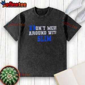 Good Duke Blue Devils Don't Mess Around with Slim Washed T-Shirt featuring bold team logo and stylish design.
