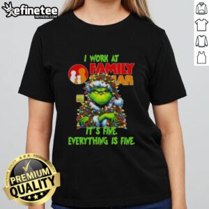 Good Grinch Christmas Tree tee from Family Dollar, featuring a festive design perfect for holiday celebrations.