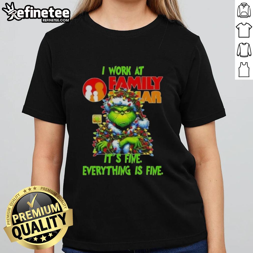 Good Grinch Christmas Tree tee from Family Dollar, featuring a festive design perfect for holiday celebrations.