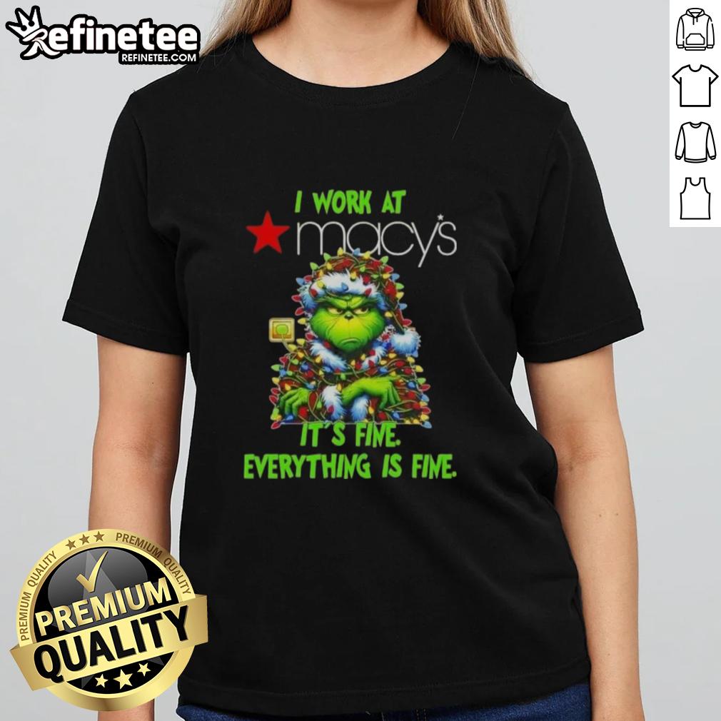 Good Grinch Christmas Tree tee from Macy's featuring a whimsical design, perfect for festive holiday celebrations.