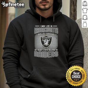 Person wearing a Raiders hoodie, showcasing team spirit in Massachusetts on game day, highlighting Raiders fandom.