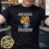 Good I May Live In New Mexico But I'M A Raiders Fan Forever T-Shirt featuring bold Raiders logo and vibrant colors.