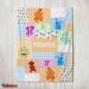 Nice Bear In The Big Blue House Characters Patchwork Blanket Fleece Customized Blanket