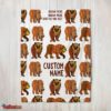 Nice Brown Bear Brown Bear Blanket Fleece Customized Blanket