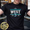 Seattle Mariners 2025 AL West Division Champions T-Shirt, celebrating MLB postseason victory with bold team graphics.