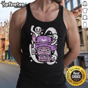 Nice scared reindeer tank top featuring a playful design, perfect for holiday parties and festive casual wear.