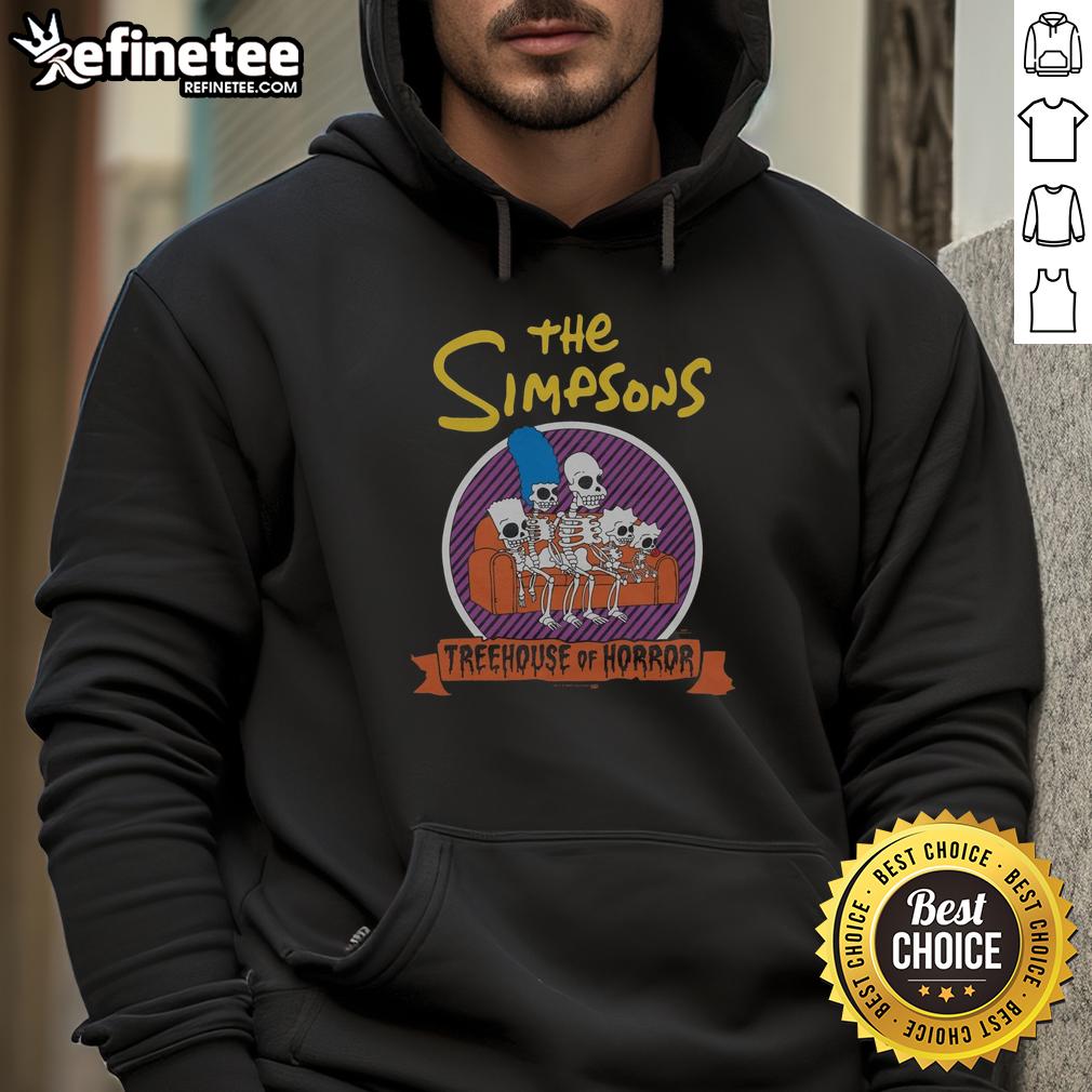Cozy Nice The Simpsons Treehouse of Horror hoodie featuring spooky graphics, perfect for Halloween fans and collectors.