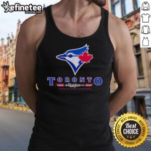 2025 World Series American League Champions tank top featuring the Toronto Blue Jays logo in vibrant colors.