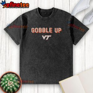Alt Text: Virginia Tech Hokies Gobble Up VT washed t-shirt in maroon, perfect for fans and game day attire.