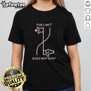 Nice Zero The Limit Does Not Exist Ladies Tee featuring a stylish design for casual wear, perfect for everyday outfits.