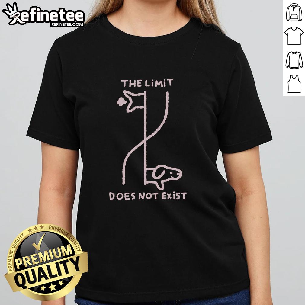 Nice Zero The Limit Does Not Exist Ladies Tee featuring a stylish design for casual wear, perfect for everyday outfits.