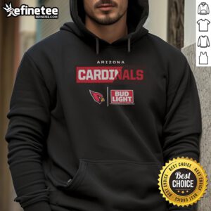 Official Bud Light Arizona Cardinals Team Hoodie featuring team colors and logo, perfect for game day or casual wear.