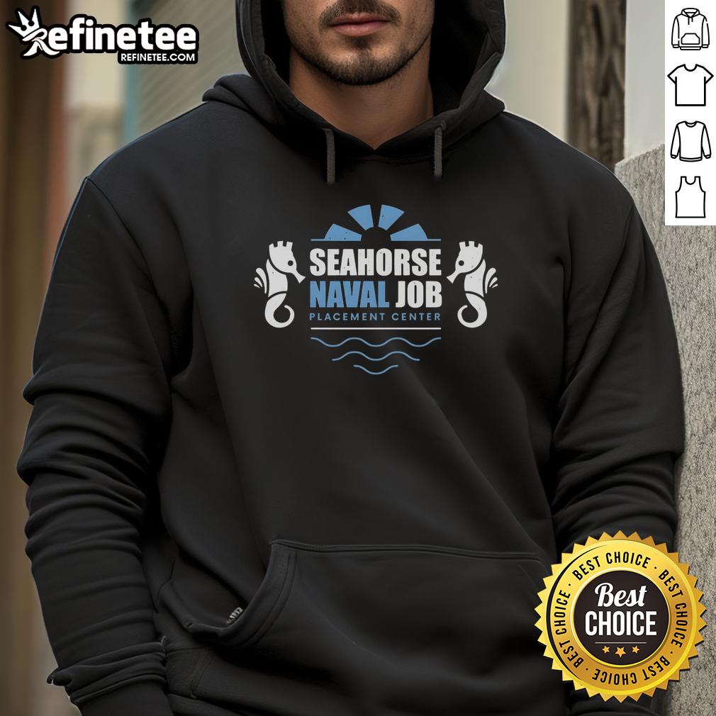 Official Seahorse Naval Job Crest Hoodie featuring a unique design and high-quality fabric for naval enthusiasts.