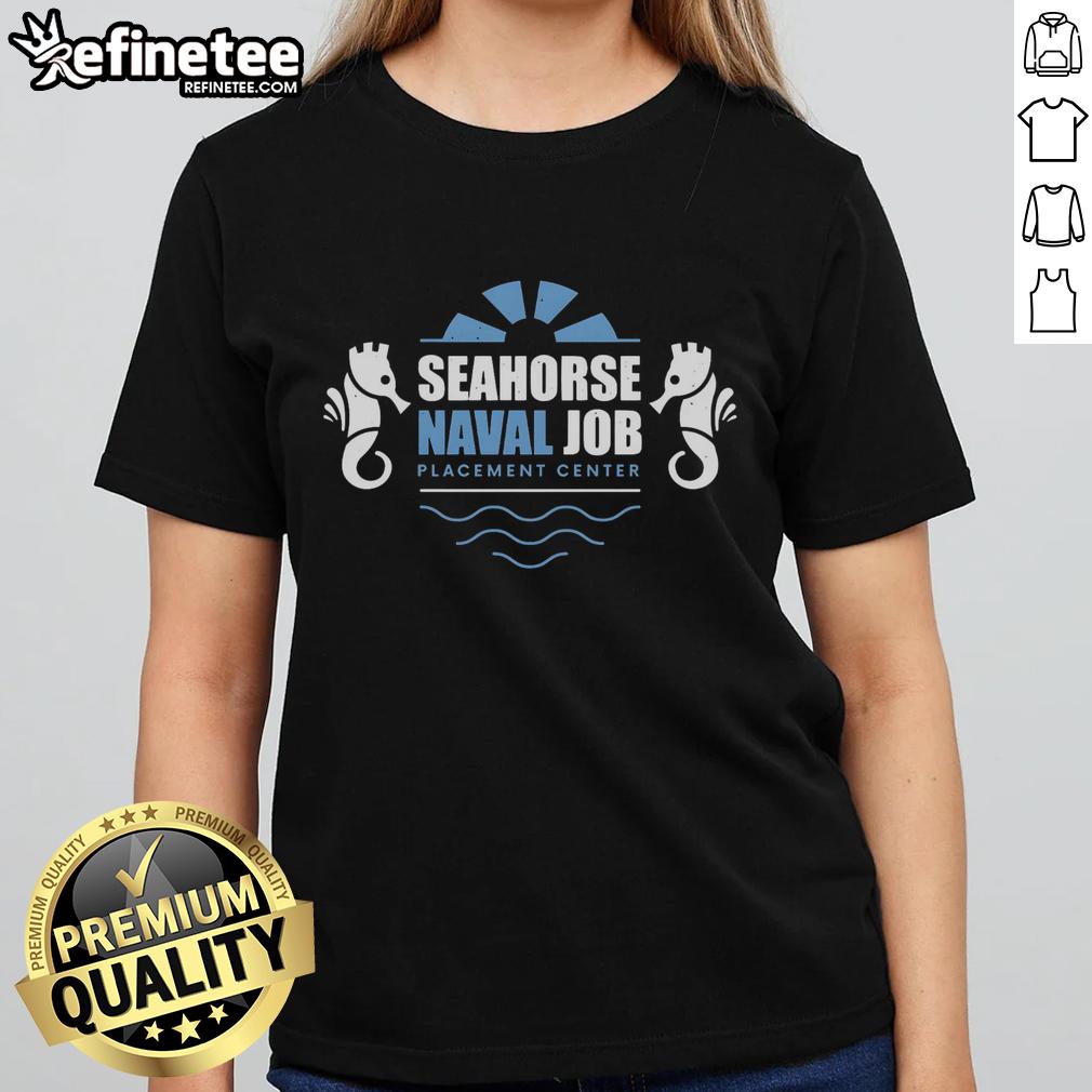 Official Seahorse Naval Job Crest Ladies Tee featuring a stylish design and vibrant colors for naval enthusiasts.