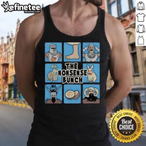 Official Monty Python and The Holy Grail X The Brady Bunch tank top featuring vibrant graphics and unique design.
