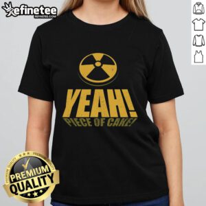 Official Yeah Piece of Cake Easy Like a 90 Ladies Tee in vibrant colors, perfect for casual wear and vintage style enthusiasts.