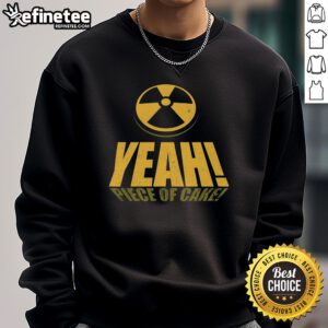 Official Yeah Piece Of Cake Easy Like A 90s Sweatshirt in vibrant colors, perfect for nostalgic fashion lovers.