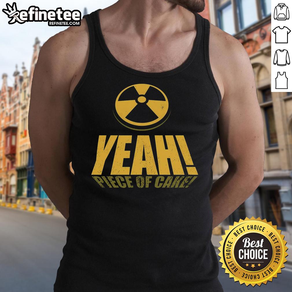 Official Yeah Piece of Cake Easy Like a 90 Tank Top featuring a stylish design and vibrant colors for summer fashion.