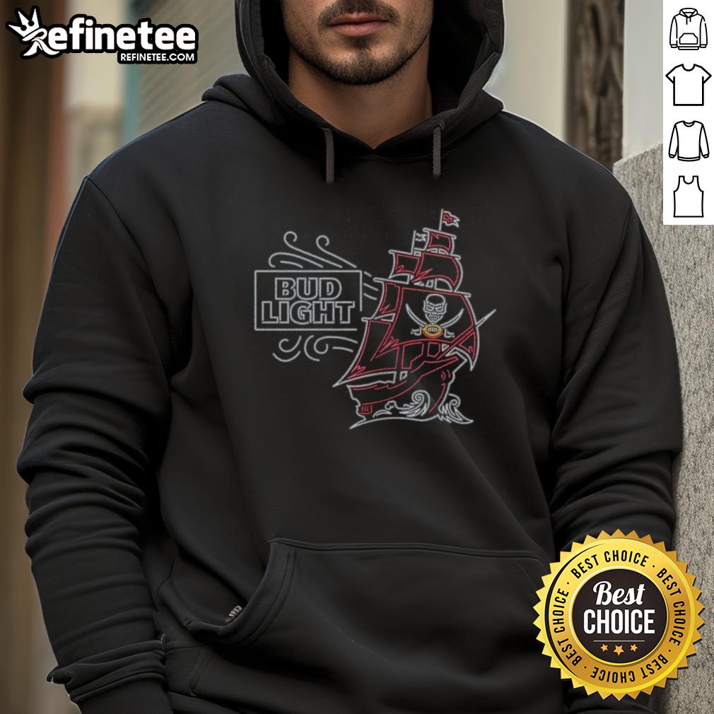Original Bud Light Tampa Bay Buccaneers hoodie featuring team colors and logo for ultimate fan style.