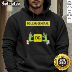 Original Grinch Hands Love Dollar General Christmas Hoodie featuring festive design perfect for holiday celebrations.