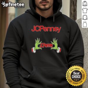 Original Grinch Hands Love JCPenney Christmas Hoodie featuring festive design and vibrant colors for holiday cheer.
