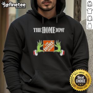 Original Grinch Hands hoodie from The Home Depot, perfect for spreading holiday cheer this Christmas season.