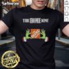 Original Grinch Hands Love The Home Depot Christmas T-Shirt featured in festive green with holiday graphics.