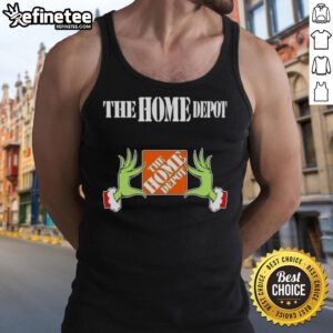 Original Grinch Hands Christmas tank top from The Home Depot, festive design perfect for holiday celebrations.