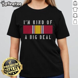 Premium Anchorman meme tee featuring Brian Kerg with National Defense Service Medal design for ladies.