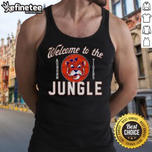 Premium Auburn Tigers Welcome to the Jungle tank top featuring vibrant colors and a stylish design for fans.