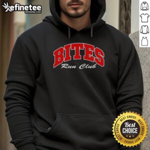 Premium Bites Run Club Volume Hoodie in vibrant colors, perfect for running enthusiasts and stylish workouts.