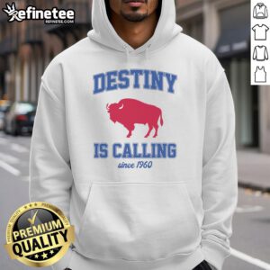 Premium Destiny Is Calling Since 1960 Buffalo Mafia Football Hoodie with bold graphic design and cozy fabric.