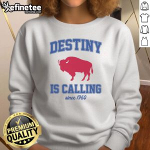 Alt Text: Premium Destiny is Calling Since 1960 Buffalo Mafia Football Sweatshirt featuring a stylish design for fans.