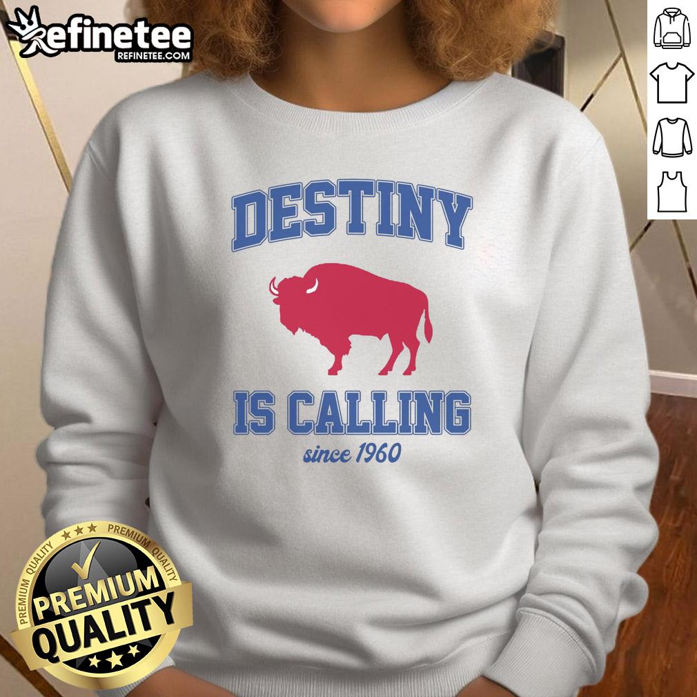 Alt Text: Premium Destiny is Calling Since 1960 Buffalo Mafia Football Sweatshirt featuring a stylish design for fans.