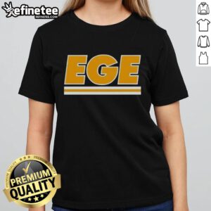 Alt Text: Premium Ege Kansas City Chiefs Football Ladies Tee featuring team colors and logo, perfect for female fans.