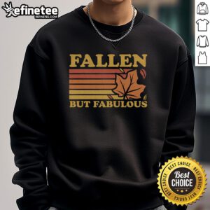 Premium Fallen Autumn Leaves Sweatshirt with vibrant leaf prints, perfect for cozy fall fashion and seasonal style.