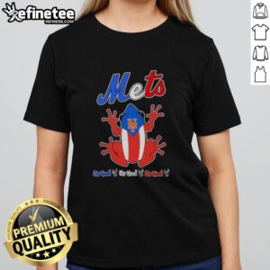 Premium Frog New York Mets Co-Kee Co-Kee Co-Kee ladies tee showcasing vibrant team colors and stylish design.