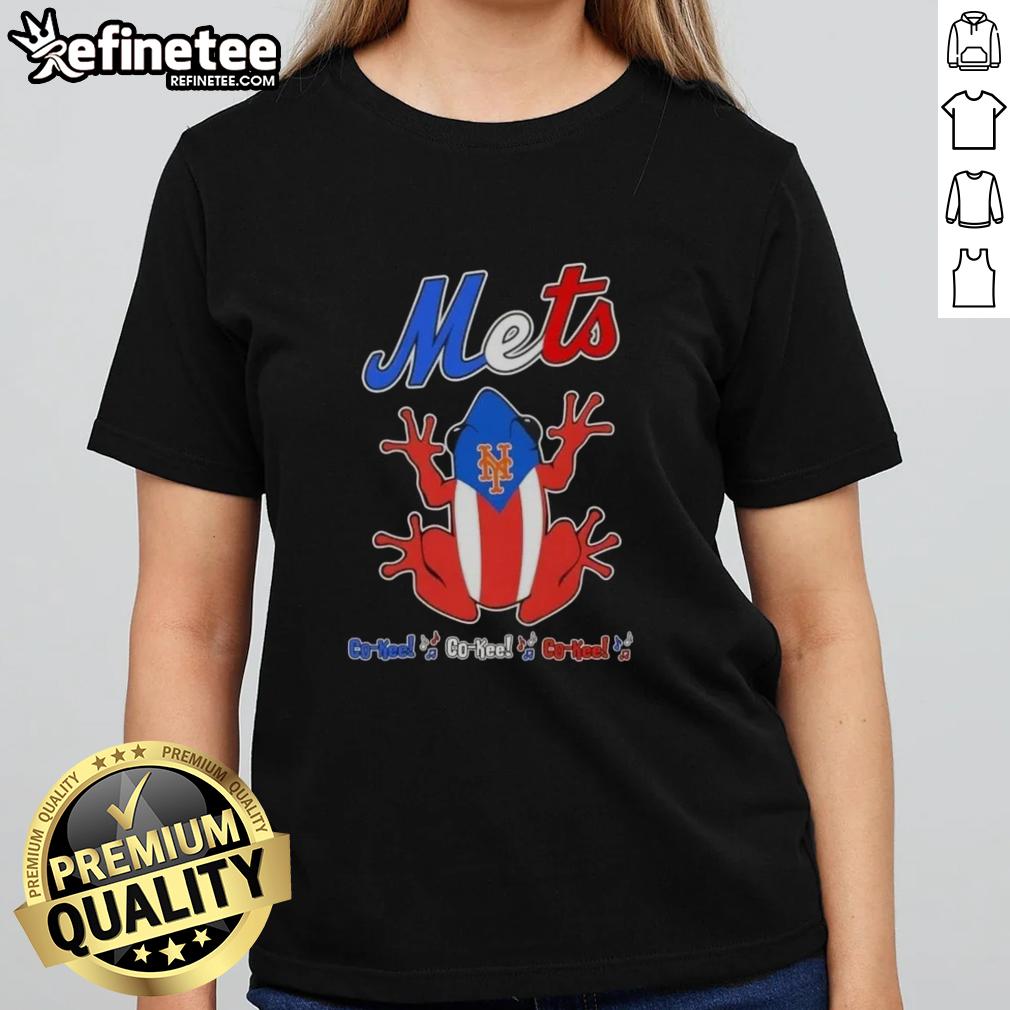 Premium Frog New York Mets Co-Kee Co-Kee Co-Kee ladies tee showcasing vibrant team colors and stylish design.