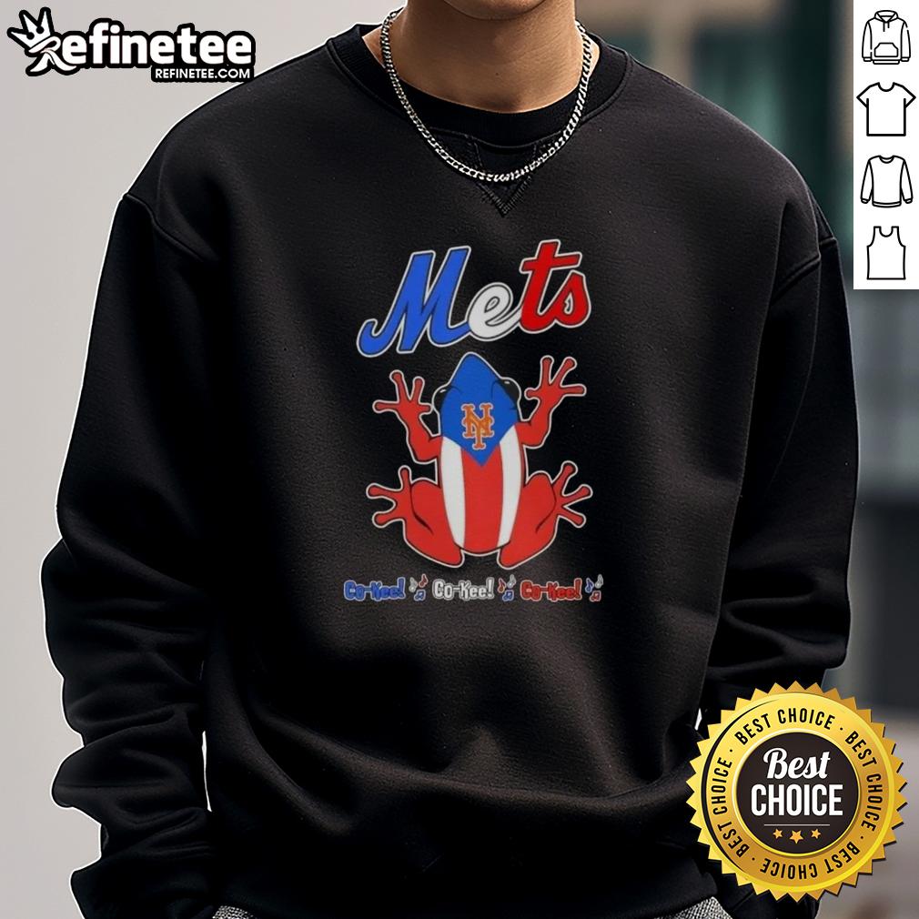Premium Frog New York Mets Co-Kee Co-Kee sweatshirt featuring vibrant team colors and logo, perfect for fans.