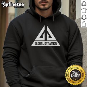 Premium Global Dynamics Hoodie in navy blue, featuring a stylish logo and comfortable fit for everyday wear.