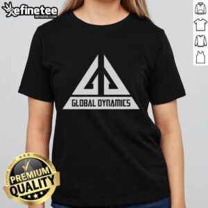 Premium Global Dynamics ladies tee in stylish design, perfect for casual wear and versatile outfits.