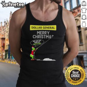 Premium Grinch tank top from Dollar General with 'Merry Christmas, Hate Hate Hate' design for holiday fun.