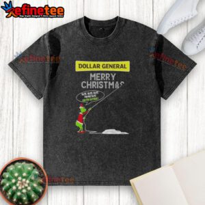 Premium Grinch T-shirt from Dollar General featuring 'Merry Christmas Hate Hate Hate' design for festive humor.