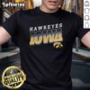 Alt Text: Premium Iowa Hawkeyes polished t-shirt featuring the team's logo and stylish design, perfect for fans and game day.