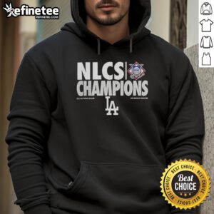 Premium Los Angeles Dodgers NLCS Champions 2025 hoodie for baseball lovers, featuring team colors and logo.
